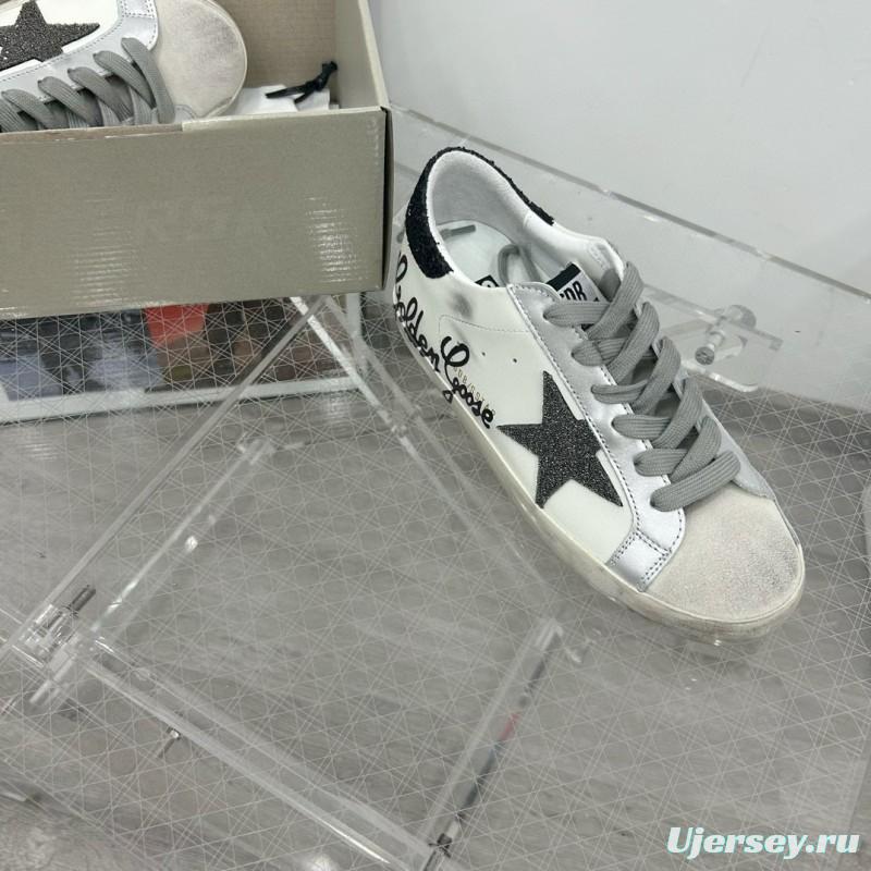 2025 Unisex GGDB White Black Leather Sneakers