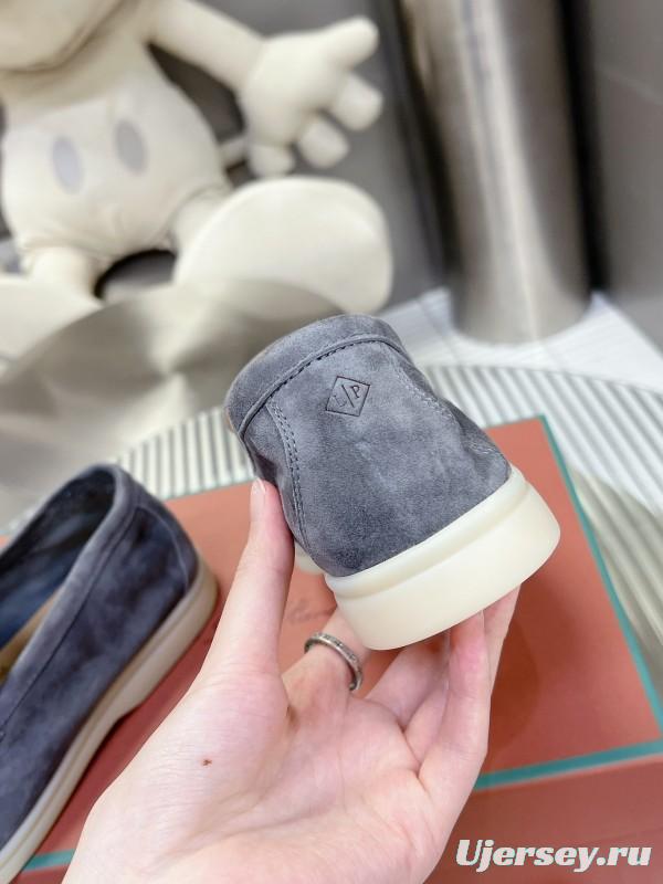 2025 Men LP Gray Suede Loafers LY00260