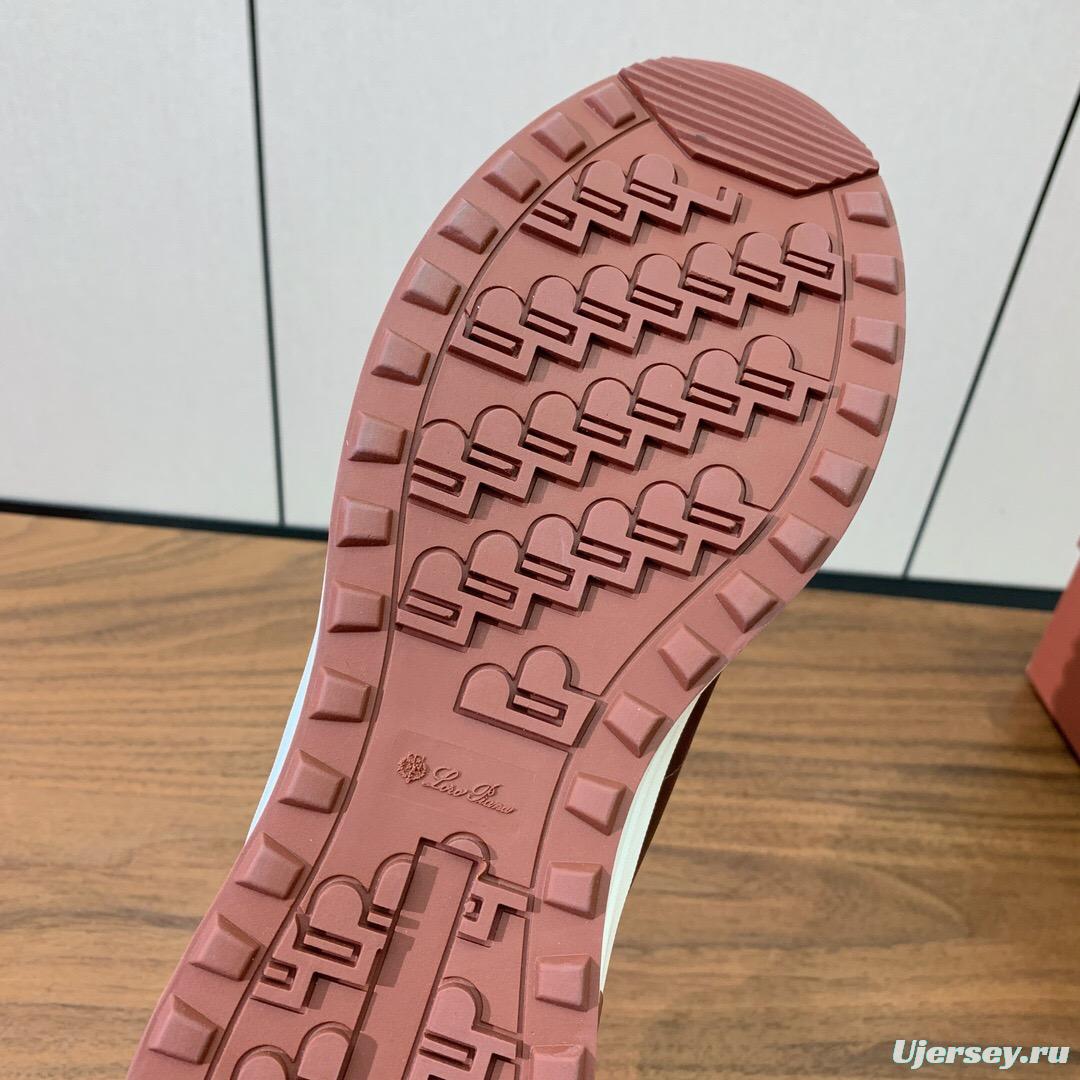 2025 Unisex Le Parmentier Brown Suede Leather Casual Sneakers