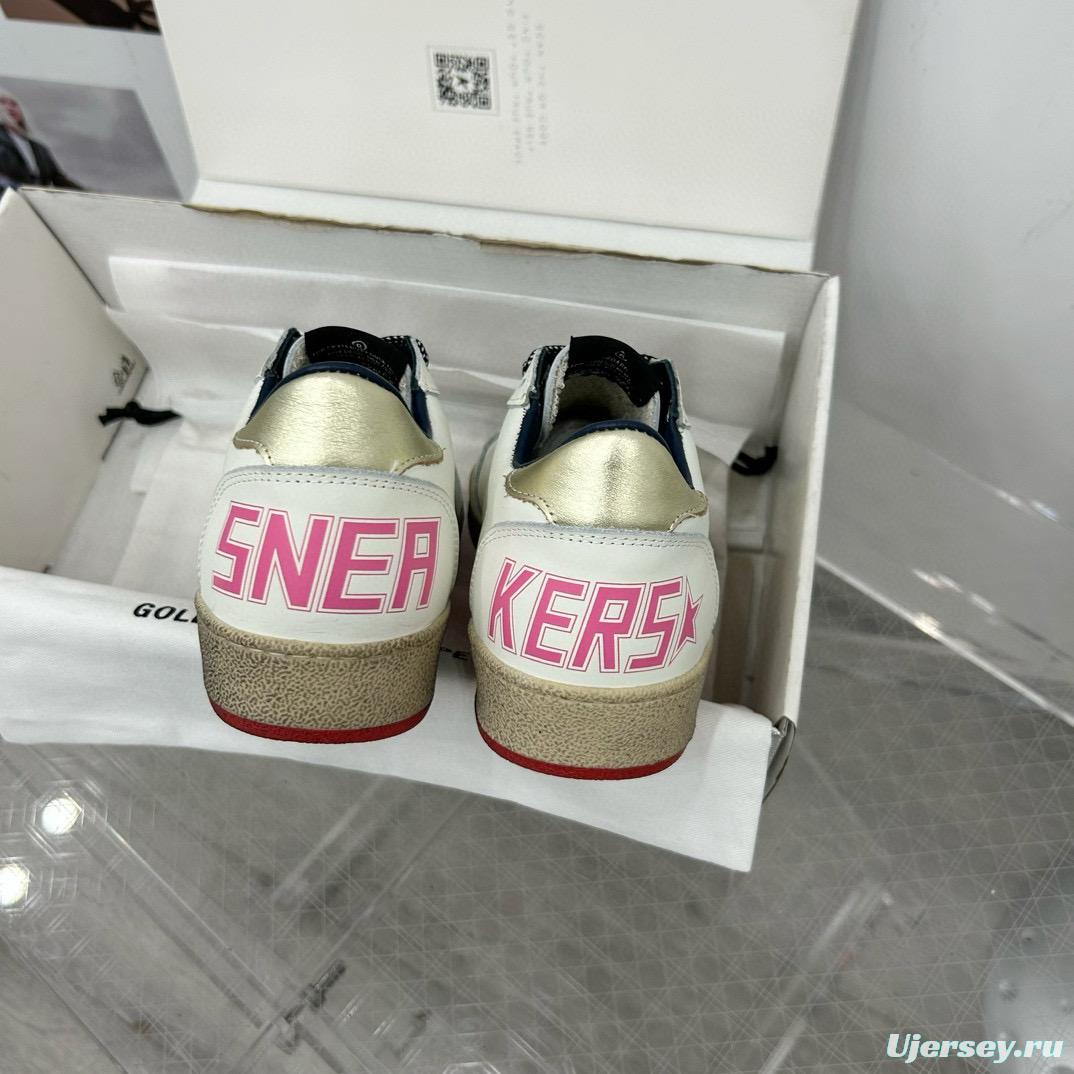 2024 Unisex GGDB White Gold Leather Sneakers MJ00260