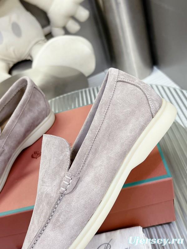 2025 Men Le Parmentier Grey Suede Loafers LY00260