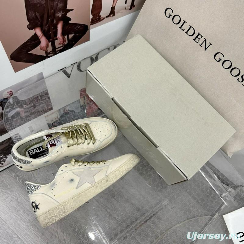2024 Unisex GGDB White Grey Leather Suede Sneakers MJ00260