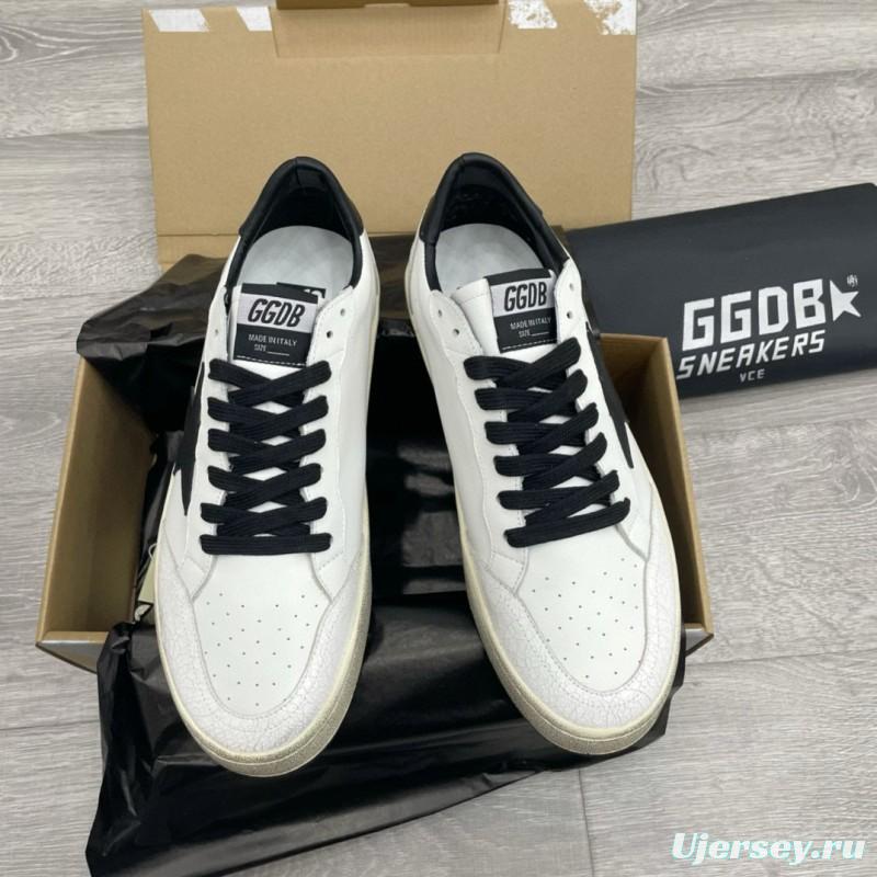 2024 Unisex GGDB White Black Leather Sneakers MJ00260