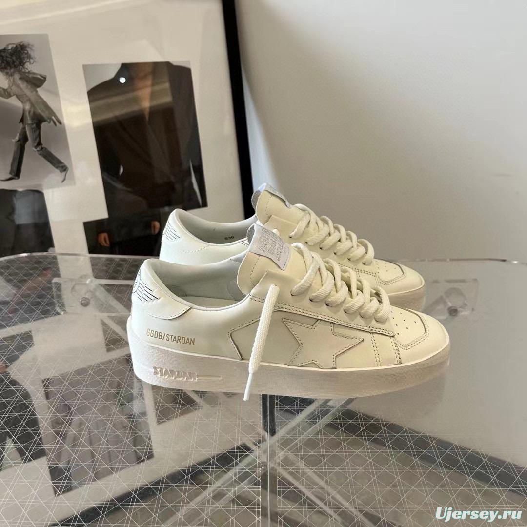 2024 Unisex GGDB White Leather Low Top Sneakers MJ00260