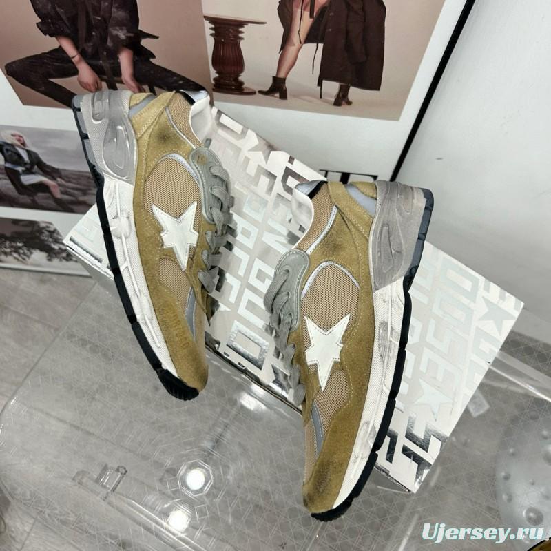 2024 Unisex GGDB Green Grey White Suede Mesh Sneakers