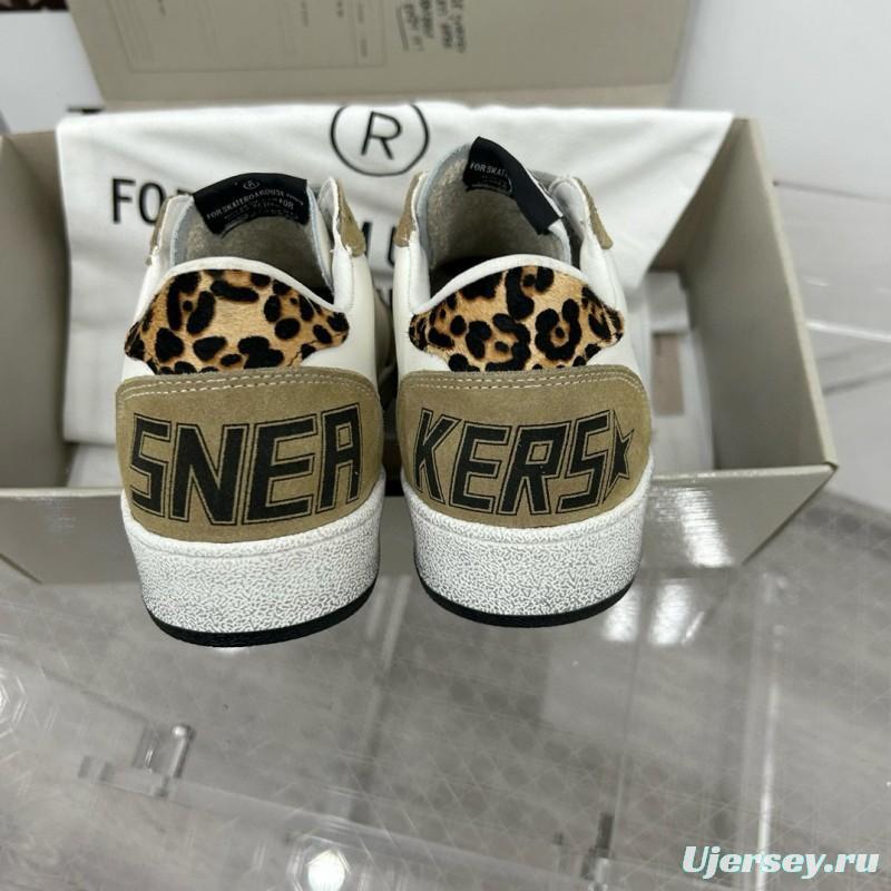 2024 Unisex GGDB White Beige Leather Suede Low Top Sneakers MJ00260