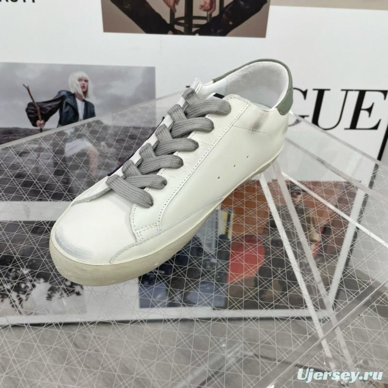 2025 Women GGDB White Purple Leather Sneakers