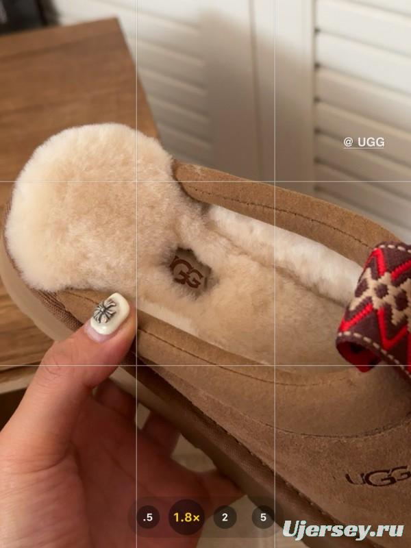 2024 UGG Brown Suede Slippers MJ00230