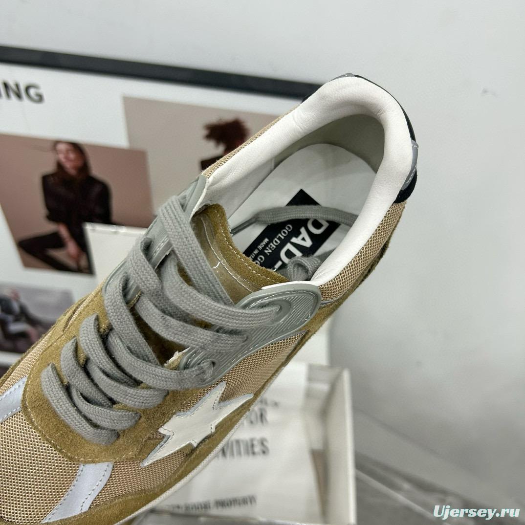 2024 Unisex GGDB Green Grey White Suede Mesh Sneakers