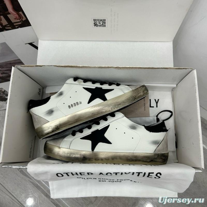 2025 Men GGDB White Black Leather Suede Sneakers SUPER STAR
