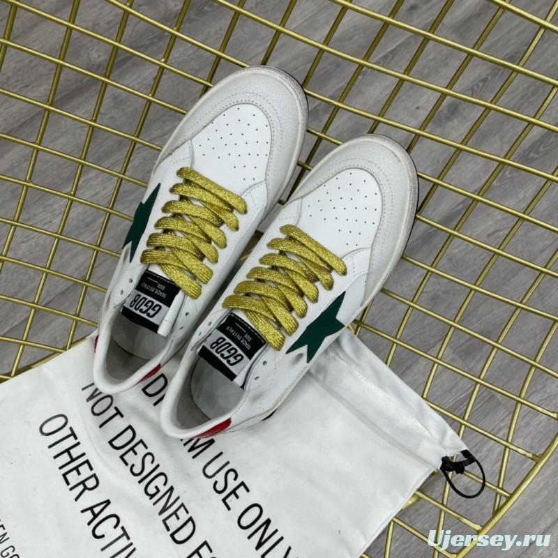 2024 Unisex GGDB White Green Red Leather Suede Low Top Sneakers MJ00260