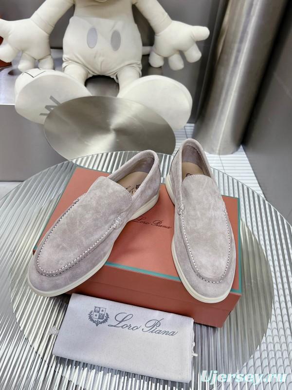 2025 Men Le Parmentier Grey Suede Loafers LY00260
