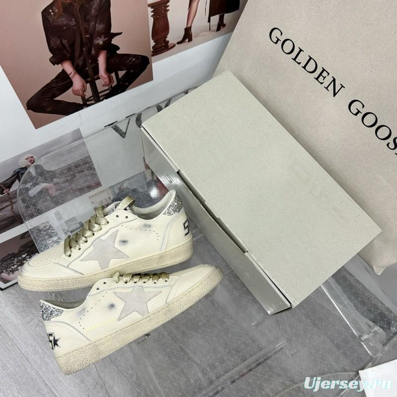 2024 Unisex GGDB White Grey Leather Suede Sneakers MJ00260