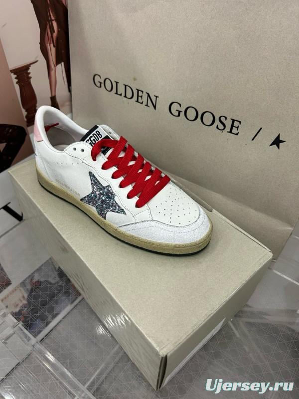 2024 Unisex GGDB White Pink Red Leather Suede Sneakers MJ00260