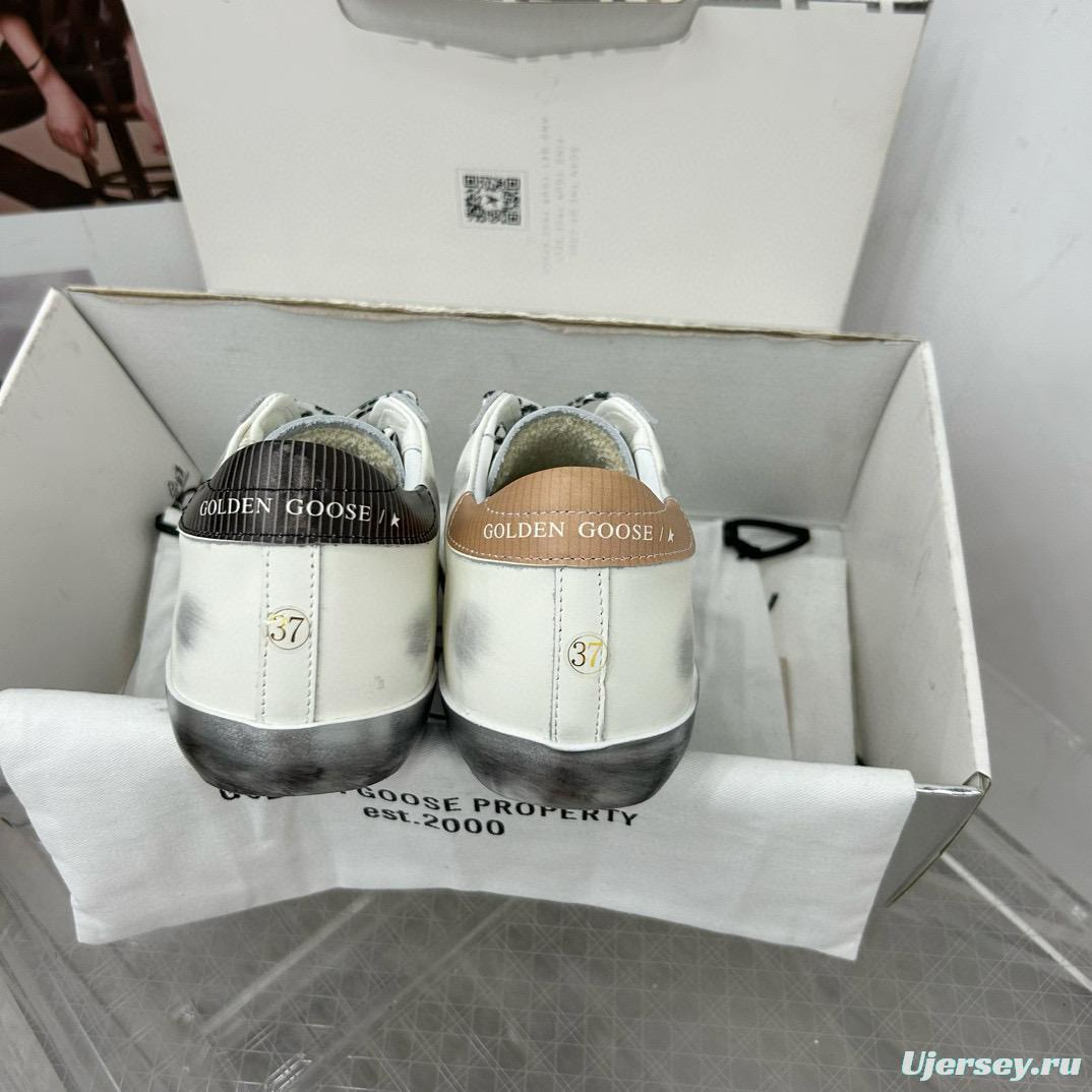 2025 Unisex GGDB White Beige Grey Leather Sneakers SUPER STAR