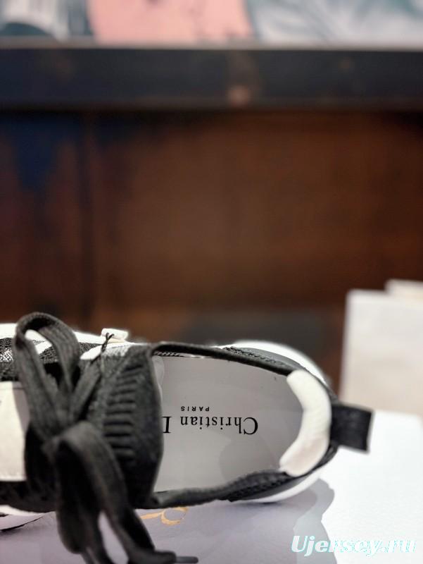 2025 Unisex Dior Black Grey Flyknit Sneaker LY00260