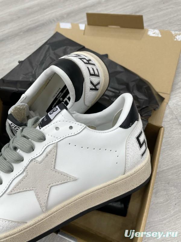 2024 Unisex GGDB White Black Leather Low Top Sneakers MJ00260