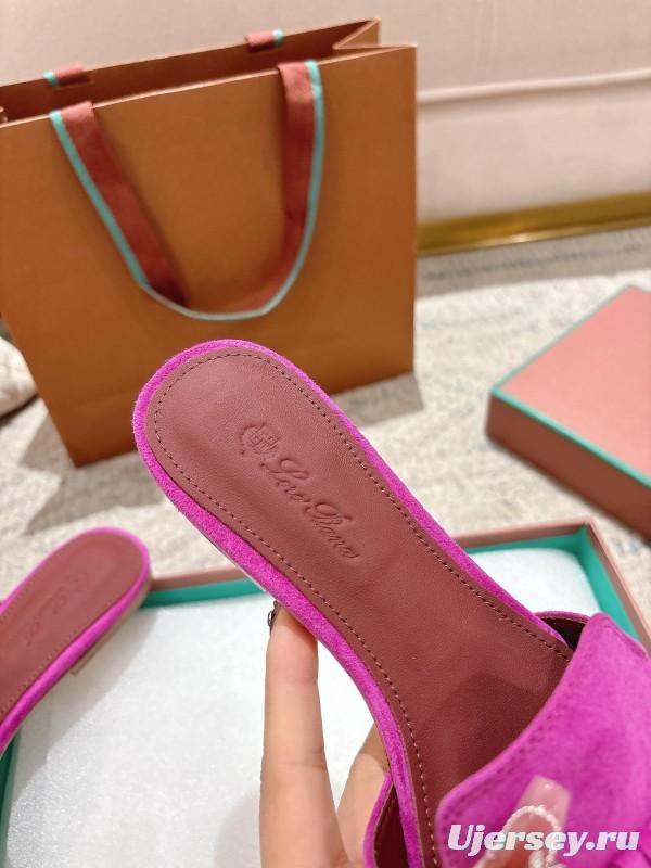 2025 Slippers Le Parmentier Pink Suede Slippers