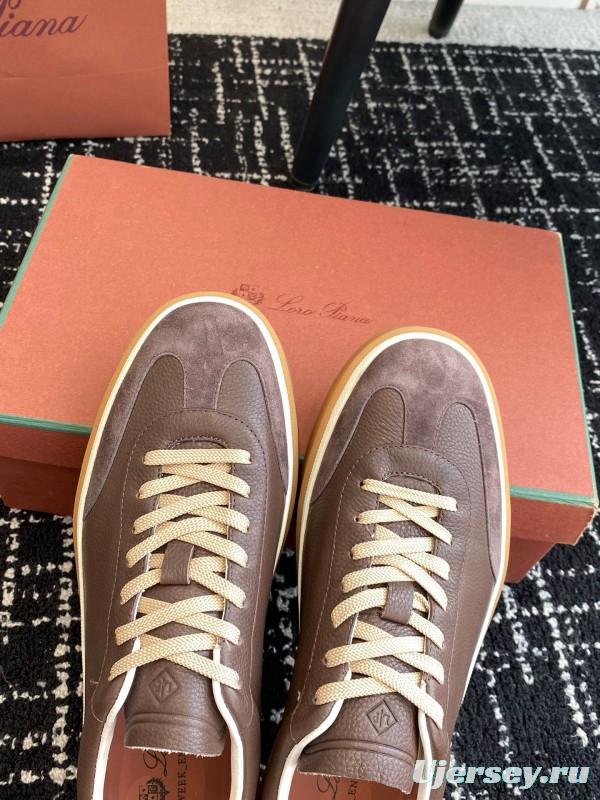 2024 Unisex LP Brown Taupe Leather Plimsolls MJ00320