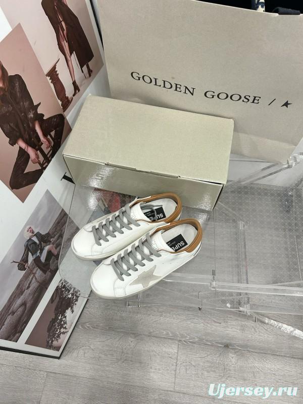 2025 Unisex GGDB White Brown Leather Sneaker MJ00260