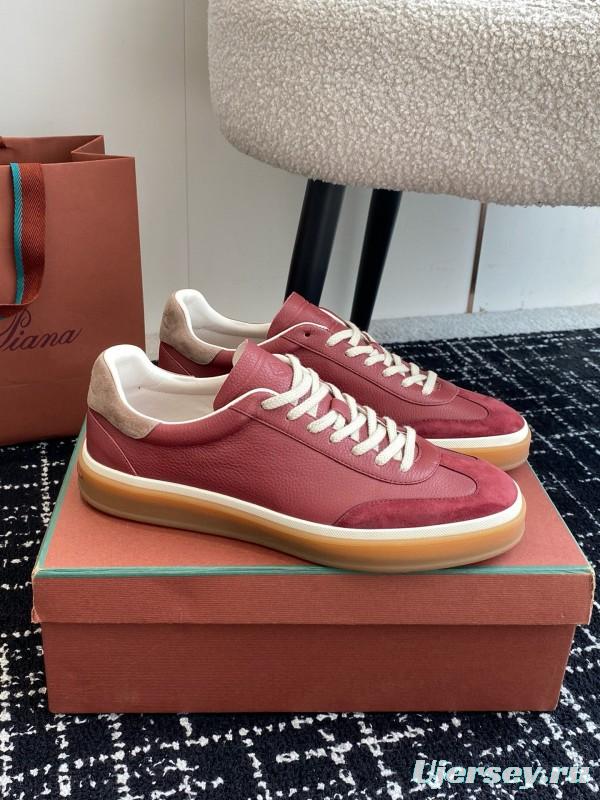 2024 Unisex LP Red Pink Leather Sneakers MJ00320