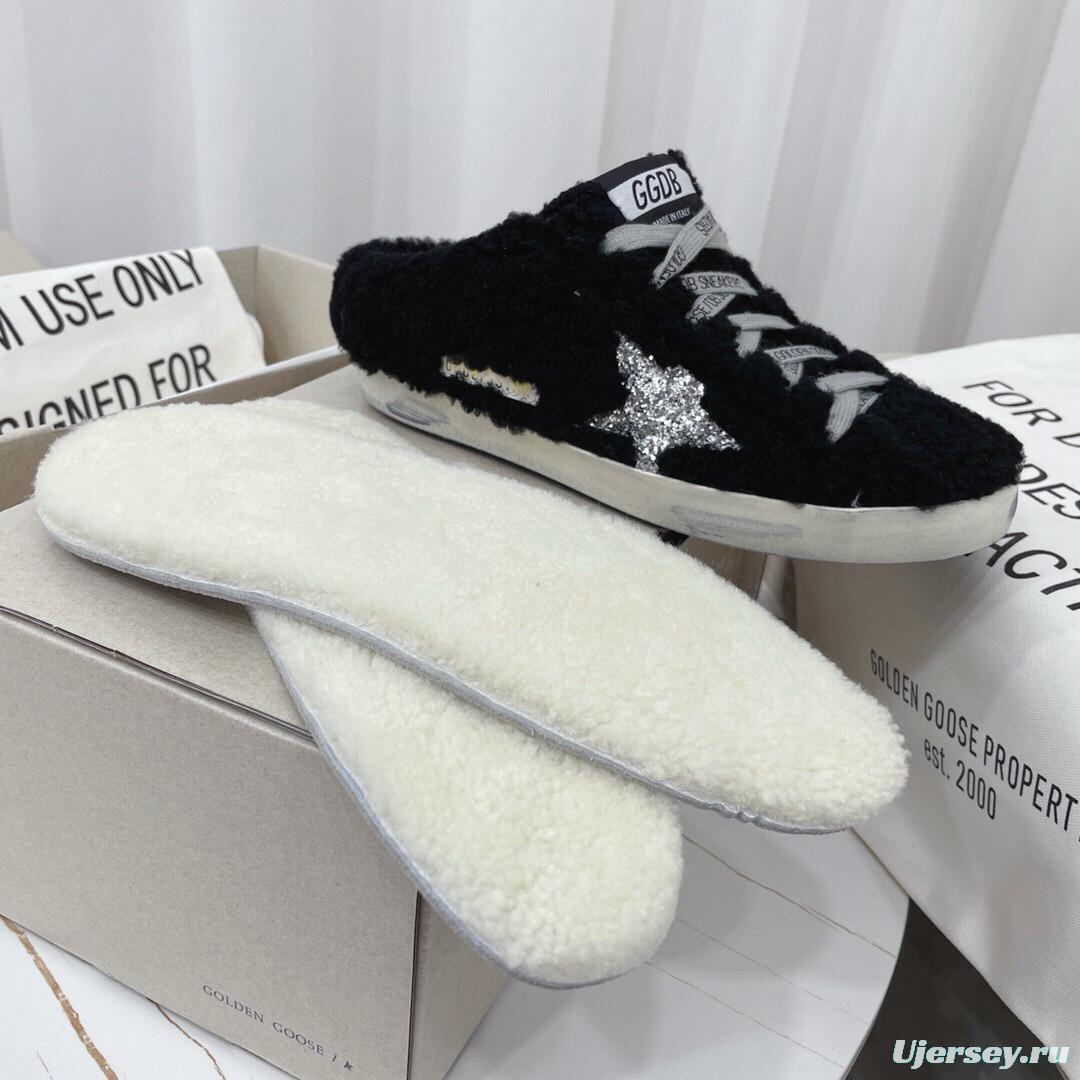 2024 GGDB Black Fur Slippers MJ00280