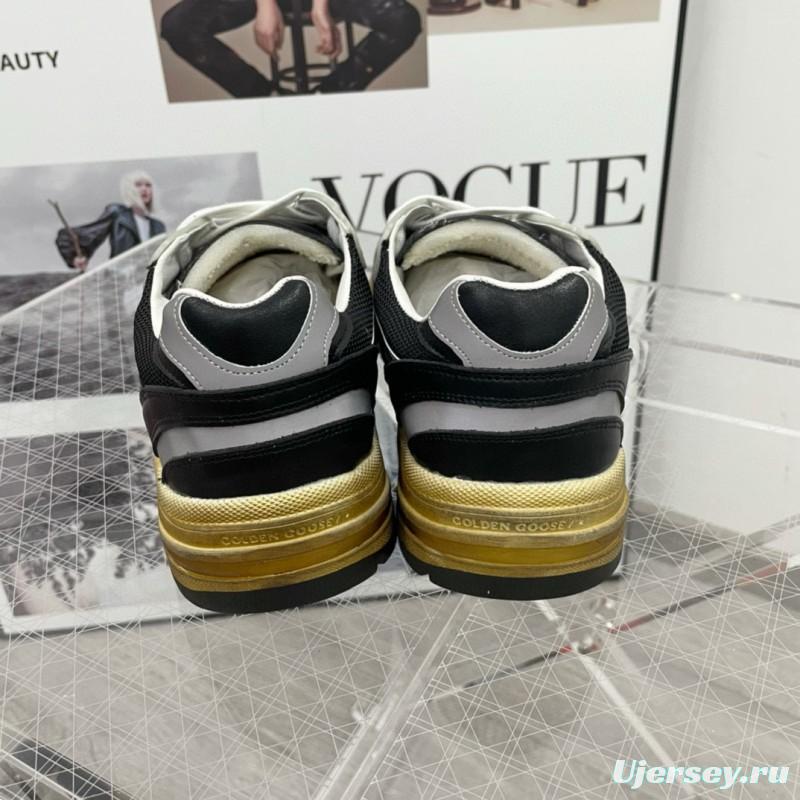 2024 Men GGDB Black White Suede Mesh Sneakers