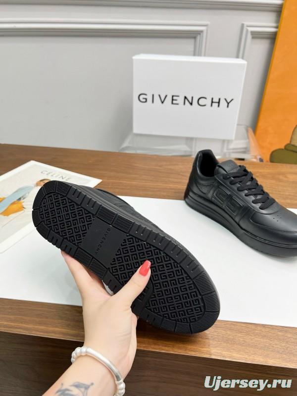 2024 Men Givenchy Black Leather Sneakers MJ00380