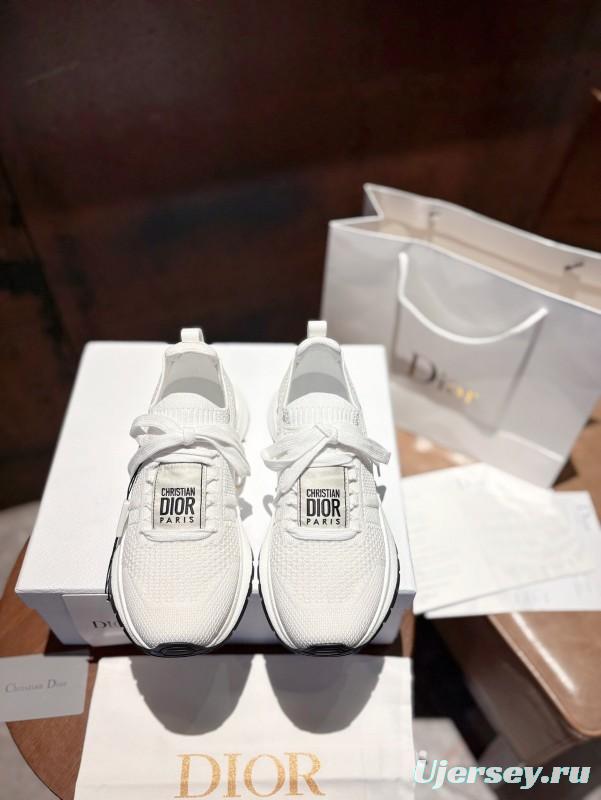 2025 Unisex Dior White Knit Mesh Sneakers LY00260