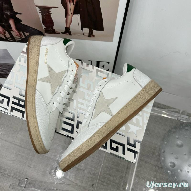 2024 Unisex GGDB White Grey Green Leather Sneakers MJ00260