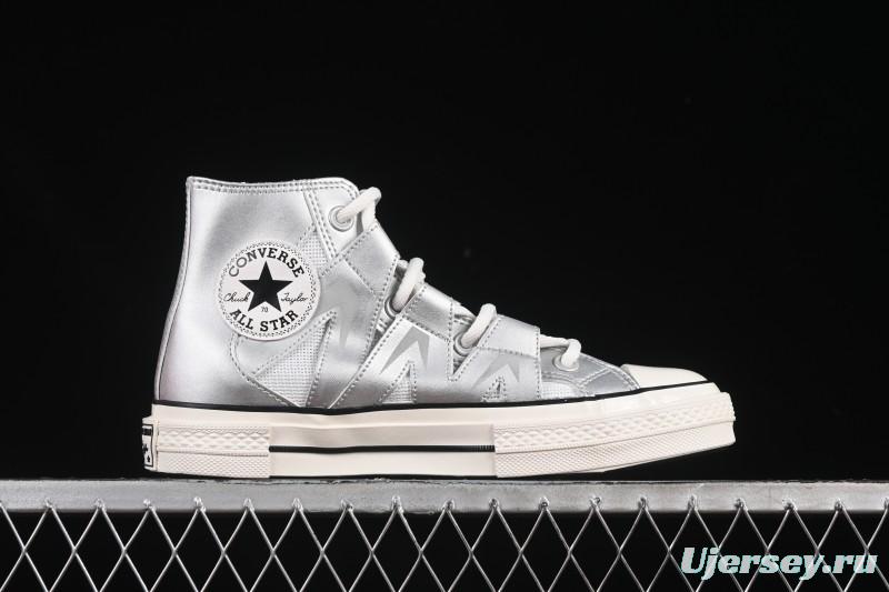 Converse Chuck 1970s Future Silver High-Top Casual Sneakers - A15187C