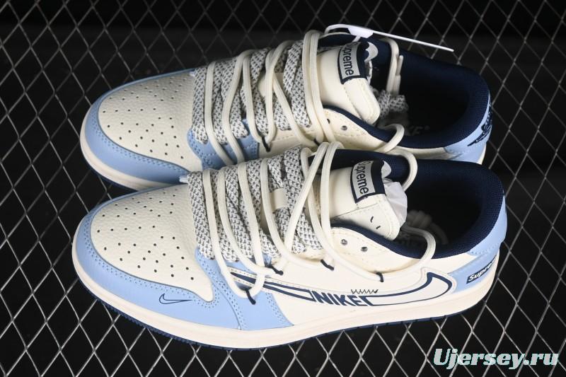 Nike Travis Scott x Fragment Design x Air Jordan 1 Low OG SP AJ1 Low Top Casual Sneakers - DM6868-106