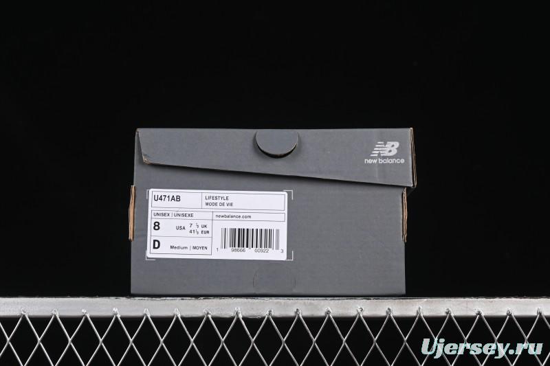New Balance 471 Series Fabric and Leather Lifestyle Casual Shoes - U471AB