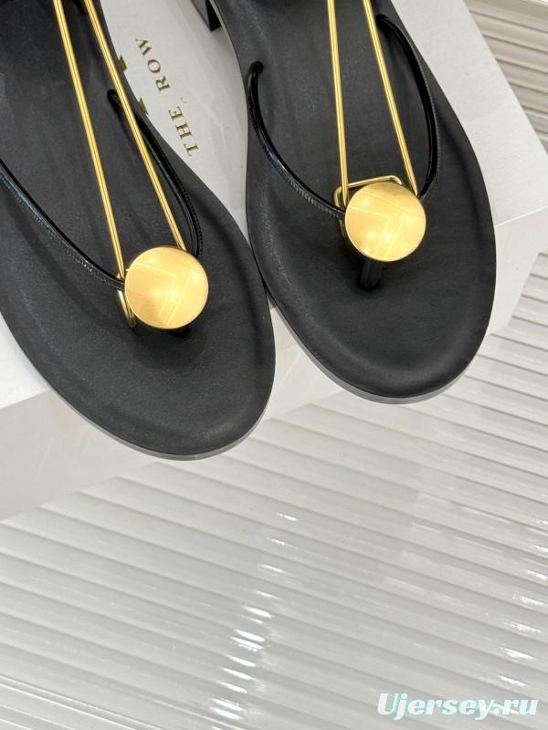 2025 Women Yves Saint Laurent Black Leather Sandal