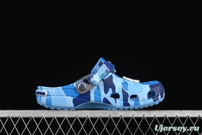 Bape x Crocs Classic Clog Camouflage Print Comfortable Versatile Clogs - B.D4