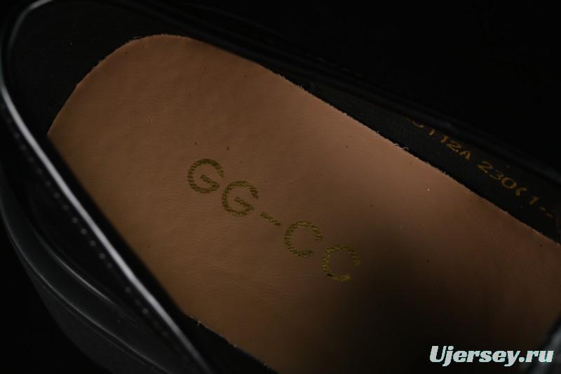 GG-CC Platform Loafers Casual Shoes with Thick Sole - G23X5112A