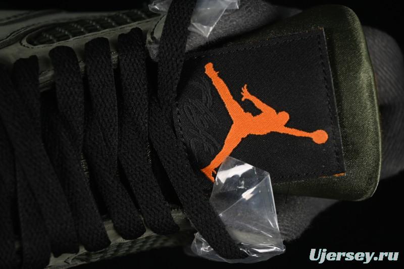 Nike Air Jordan 4 Retro OG Undefeated Collaboration Olive Green Suede - IB1519-200