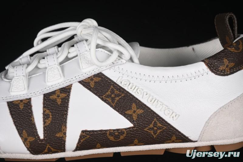 Louis Vuitton Sneakerina Round-Toe Lace-Up Ballet Style Flat Training Shoes - N.F6