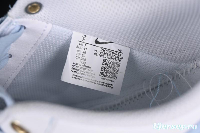 Nike Air Force 1 '07 Low Custom 2D Theme Four Hook Sky Blue Casual Sneakers - ZH0316-084