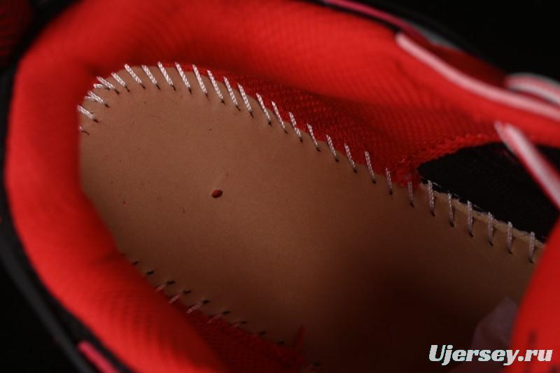 Off-White Be Right Low-Top Lifestyle Casual Shoes in Black Red