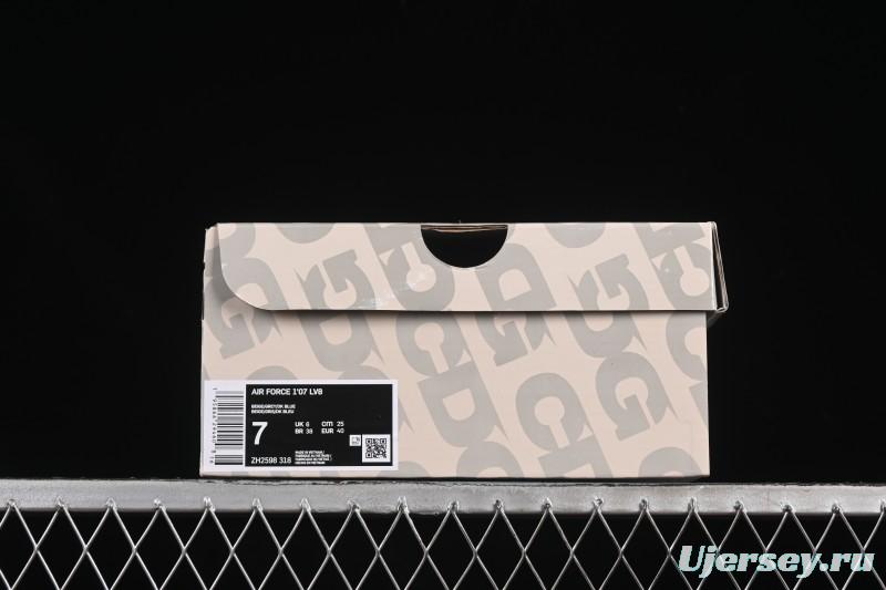 Nike Air Force 1'07 Low North Face Collaboration Dark Blue Sole Casual Sneakers - ZH2598-318