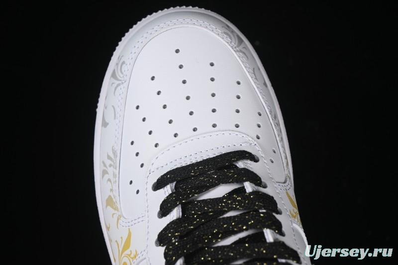 Nike Air Force 1'07 Low East Fence Drunk Chinese Style Gradient Yellow Low-Top Casual Sneakers - ZH0316-082