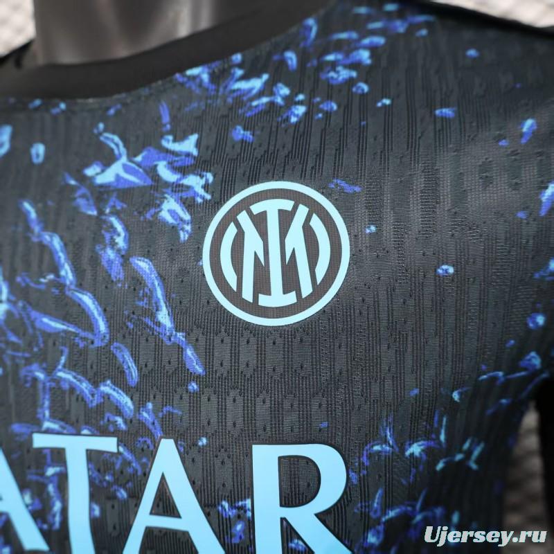 Player Version 25/26 Inter Milan Blue with Camouflage Pattern Jersey