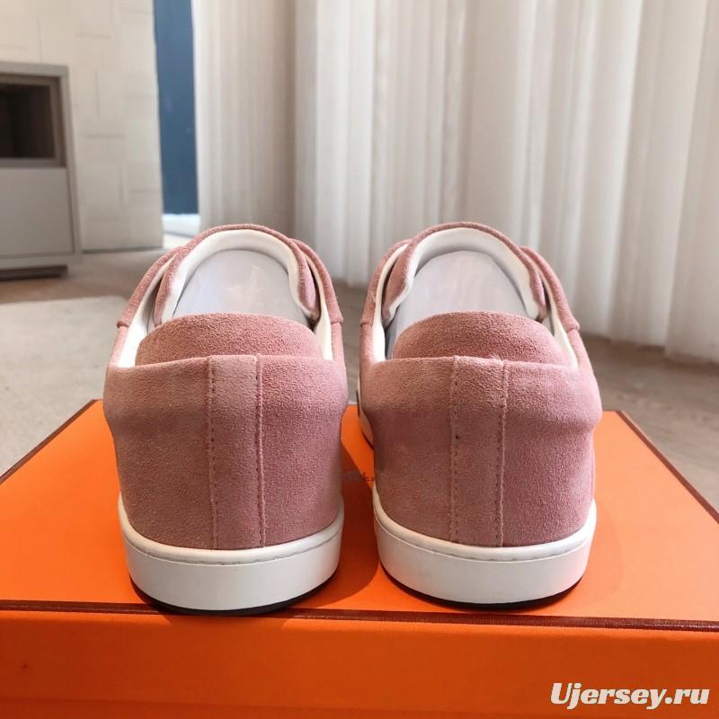 2025 Unisex H Pink Suede Sneakers AS00380