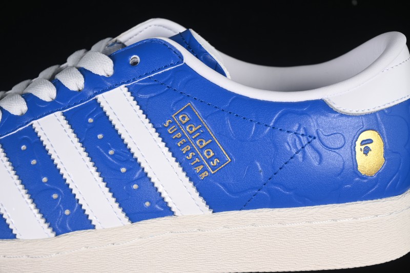 Adidas Bape Superstar Casual Skate Shoes - JR2702