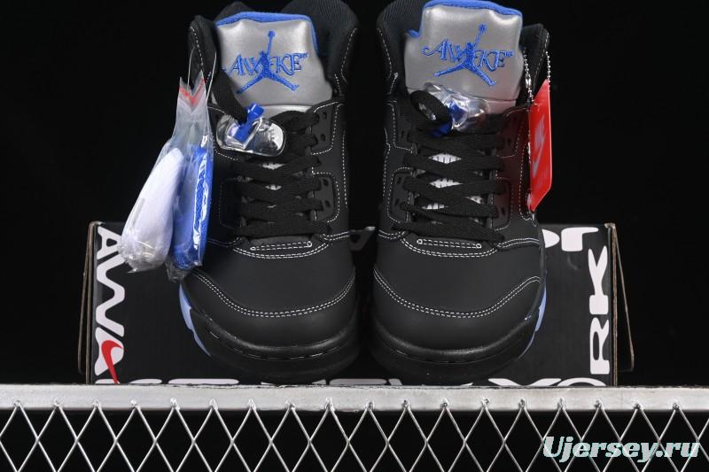 Nike Awake NY x Air Jordan 5 Black Metallic Basketball Shoes - DV4982-004