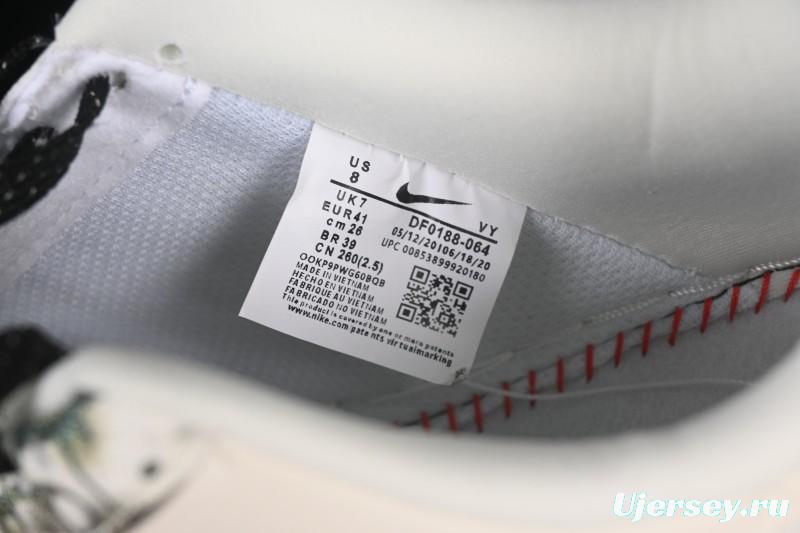 Nike Air Force 1 '07 Low Dior Collaboration Gray Floral Low-Top Casual Sneakers - DF0188-064