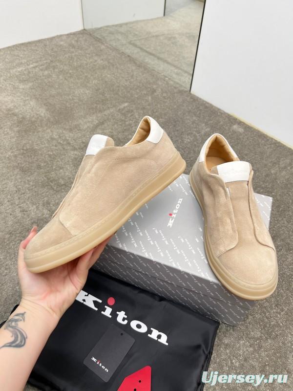 Kiton Men's Four Seasons Classic Casual Slip-On Loafer - AS00320