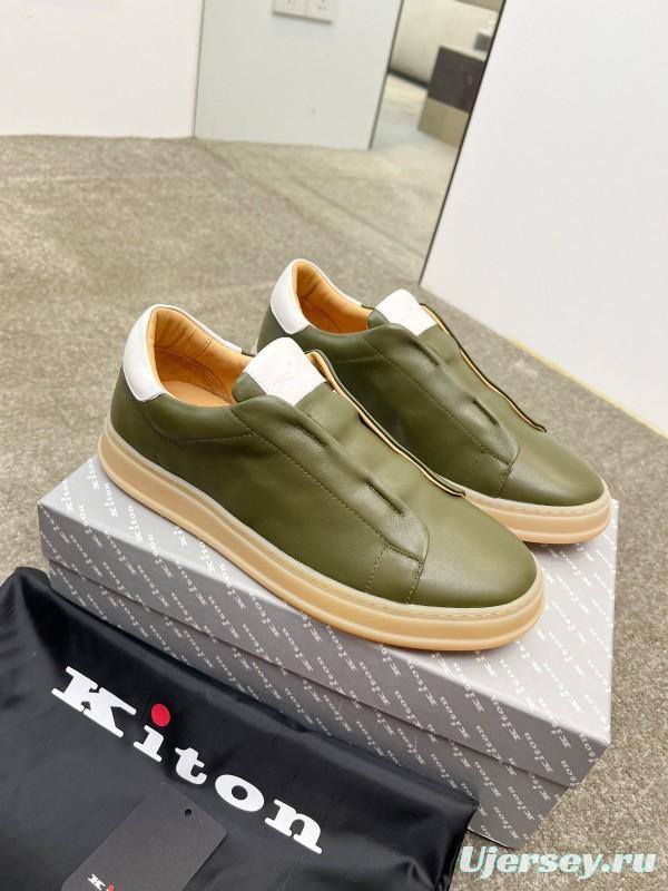 Kiton Men's Four Seasons Classic Casual Slip-On Loafer - AS00320