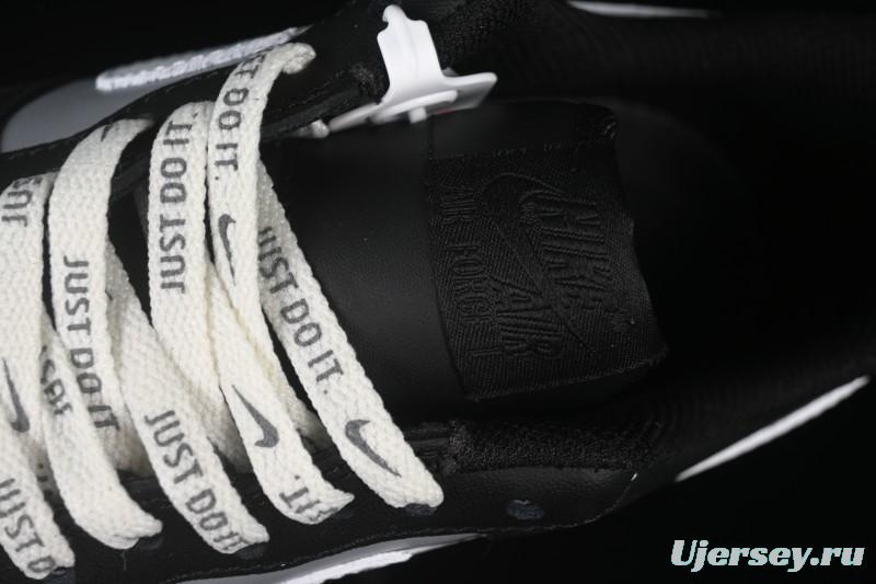 Nike Air Force 1 '07 Low Black Silver Court Low-Top Casual Sneakers - ZH0316-085